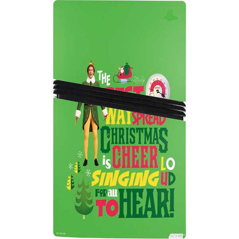 Elf Spread Christmas Cheer PS5 Pro Console Skin